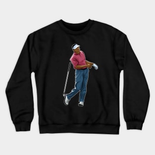 Vijay Singh Of Fiji Golf In Action Crewneck Sweatshirt